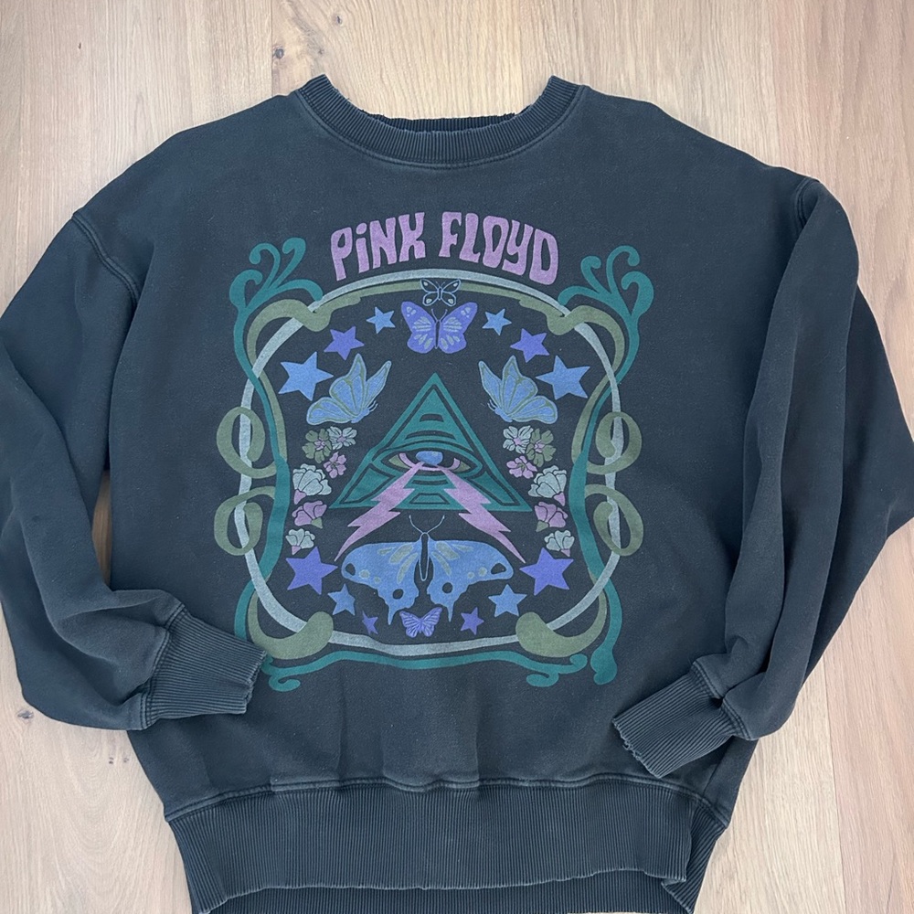 American Eagle Outfitters Pink Floyd Black Sweatshirt